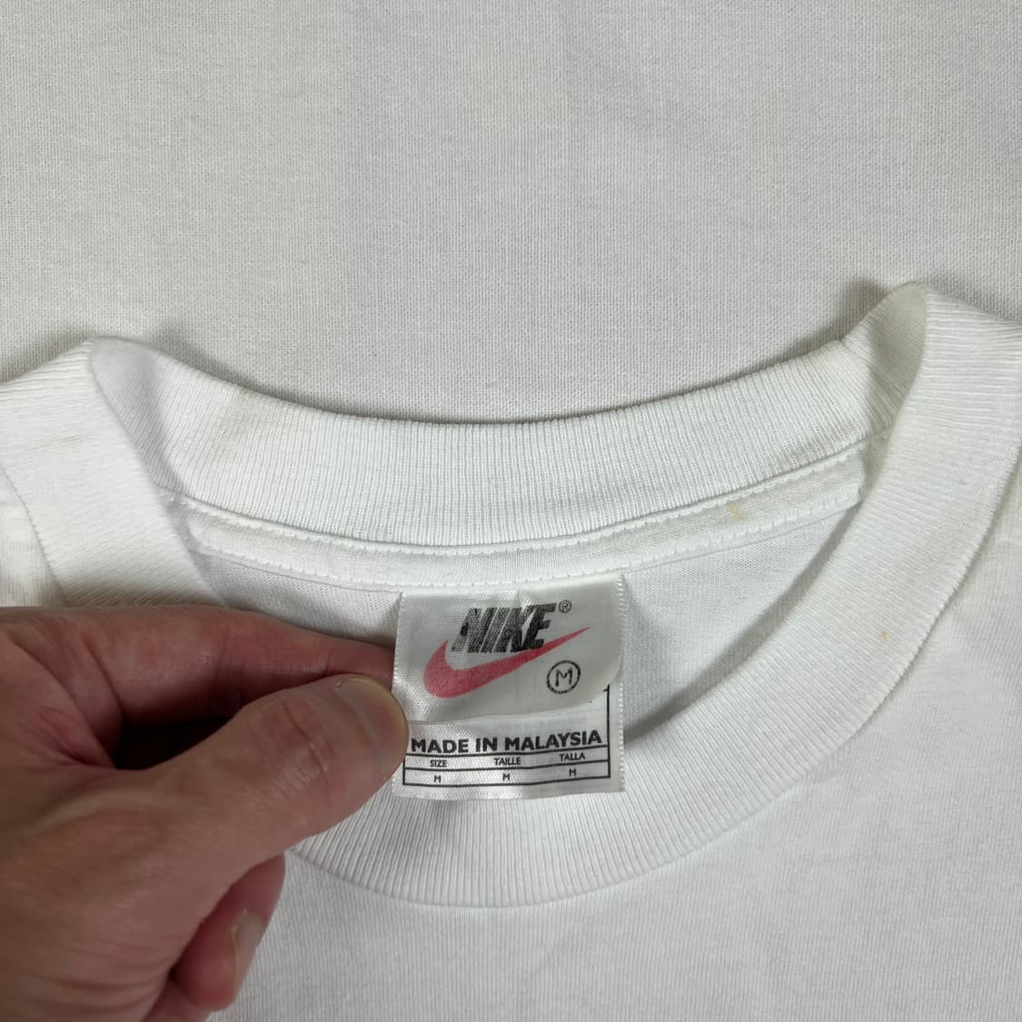 90‘s 나이키 nike 센터 스우시 로고 프린트 반팔티 상품이미지7
