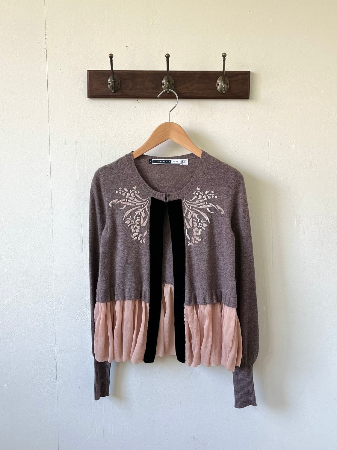 SPORTMAX CODE 벨벳 트랙 가디건 상품이미지1