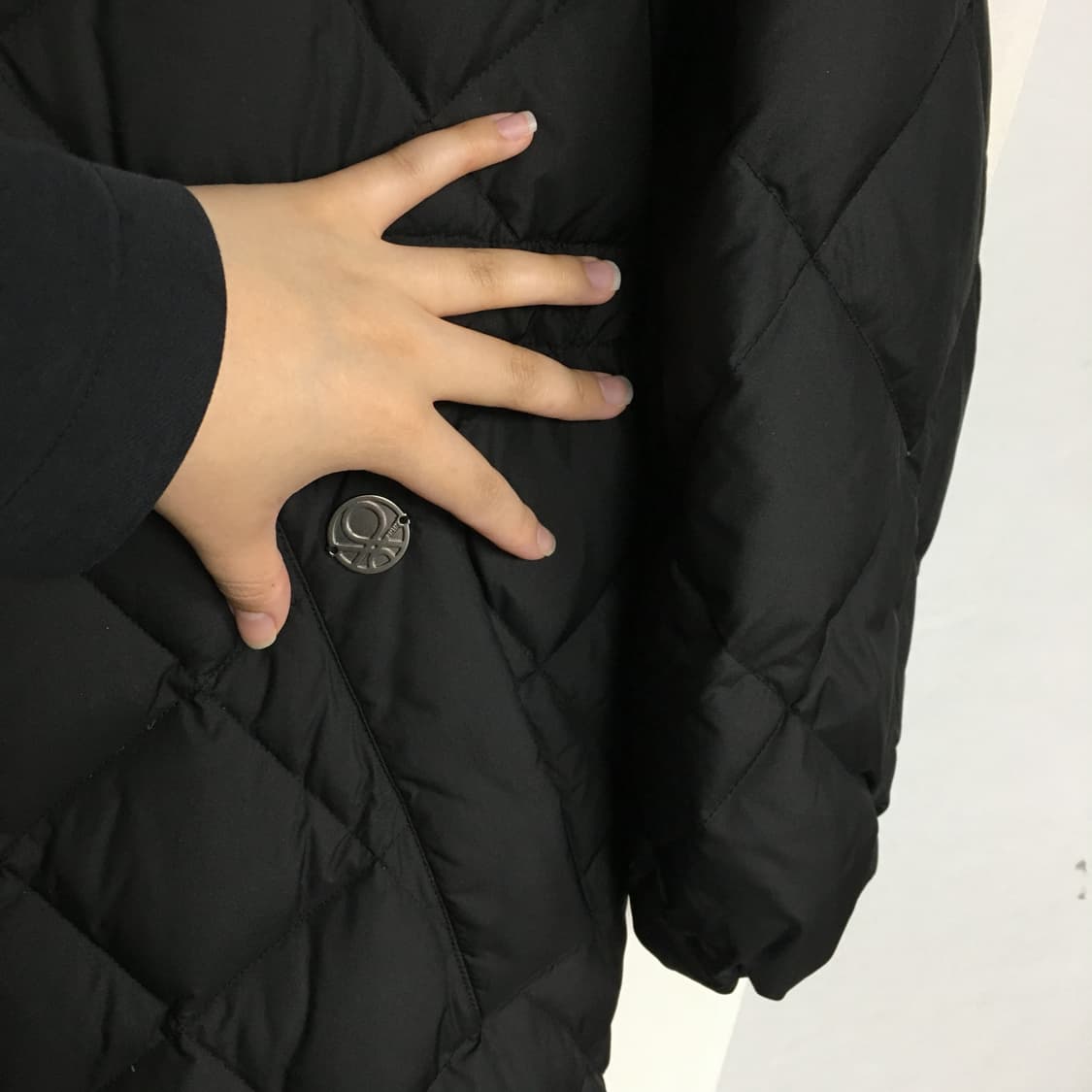 22 베네통 후드 퀼팅 구스 롱패딩 85 상품이미지3