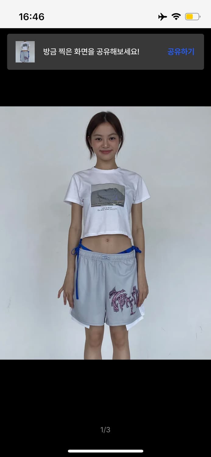Alleyoop mesh short pants - Grey 상품이미지1