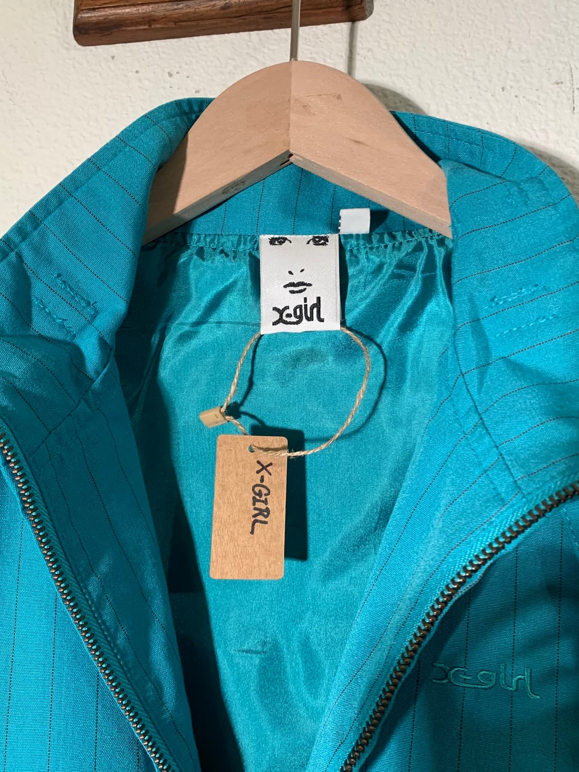 엑스걸 스트라이프 벨트 카라 워크자켓 상품이미지5