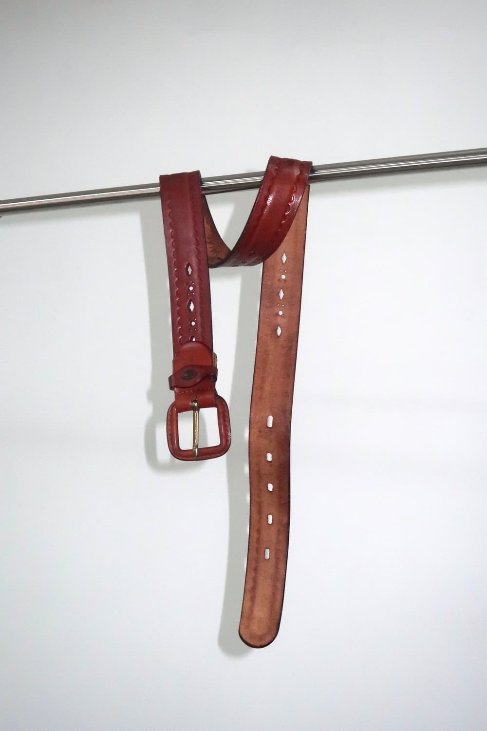 웨스턴무드 펀칭 레더 벨트 Western punching belt 상품이미지1