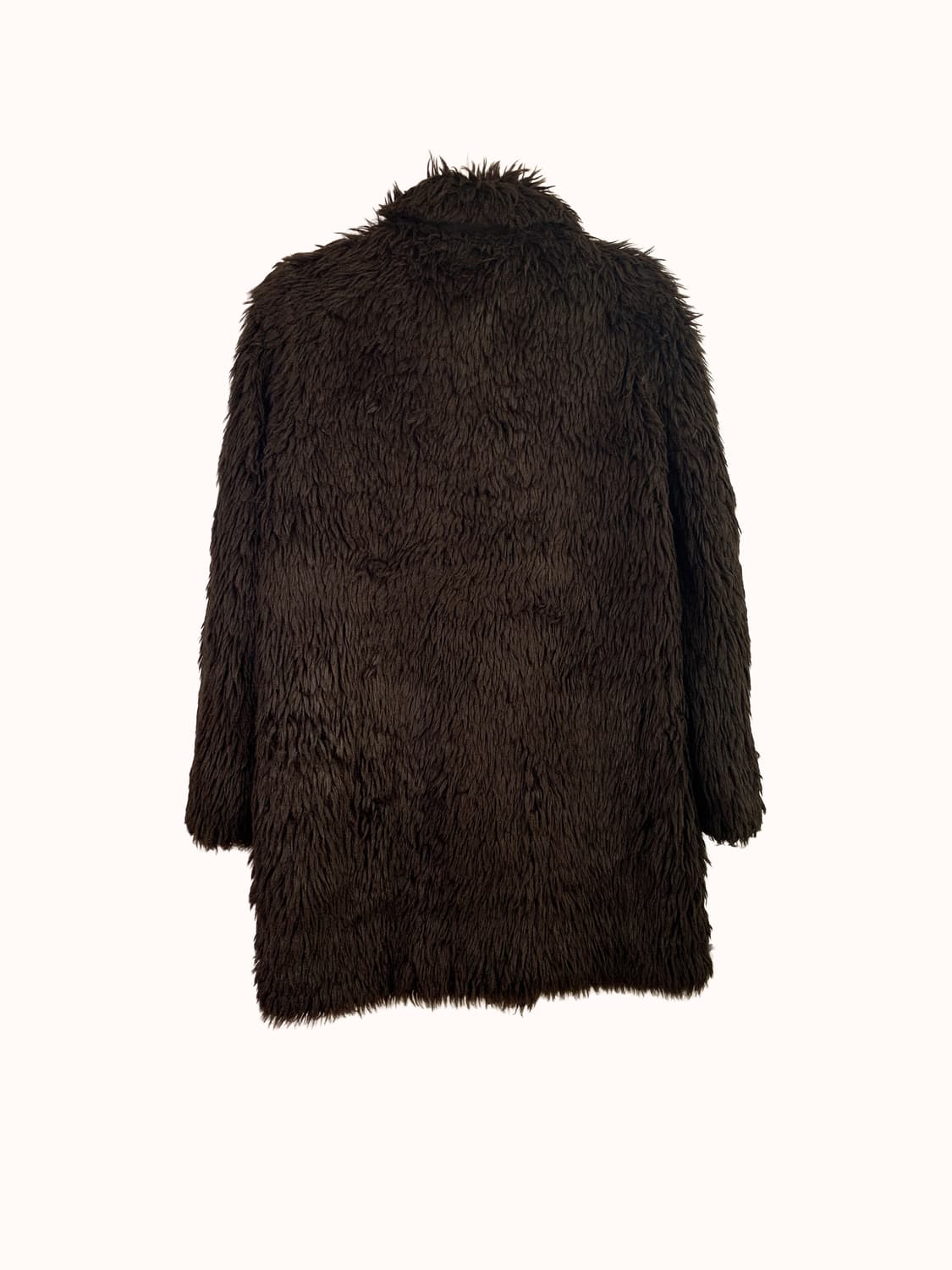 끌로에 브라운 아크릴 테디베어 퍼 코트 EU 38 상품이미지4