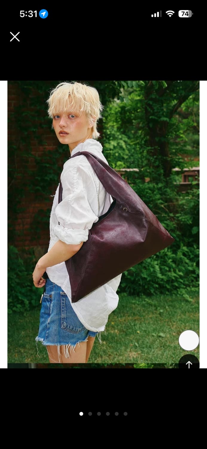 샌드뮤지엄 MANTA HOBO BAG [Burgundy] 상품이미지4