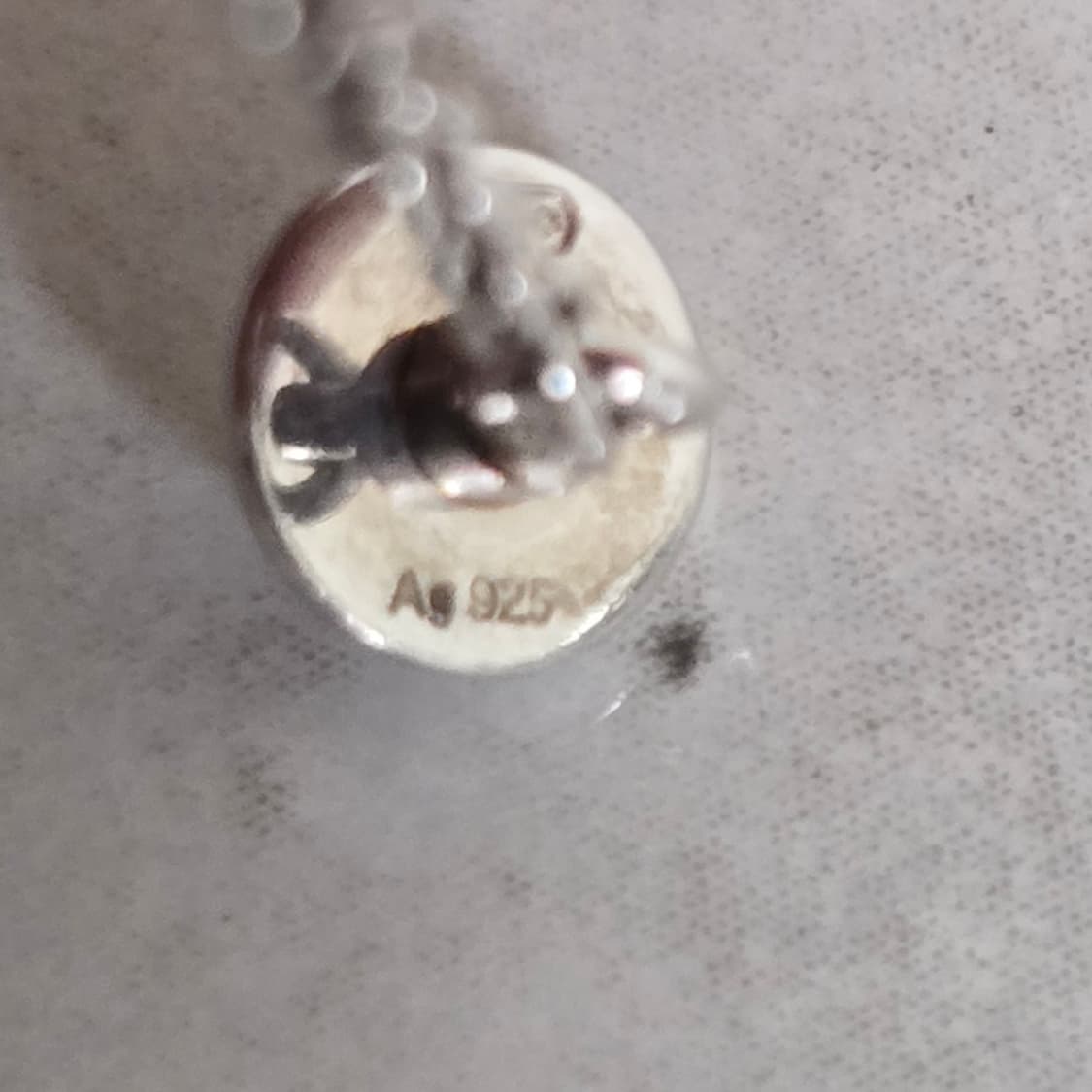 구찌 하트 레드 크리스탈 펜던트 실버 목걸이 판매 상품이미지4