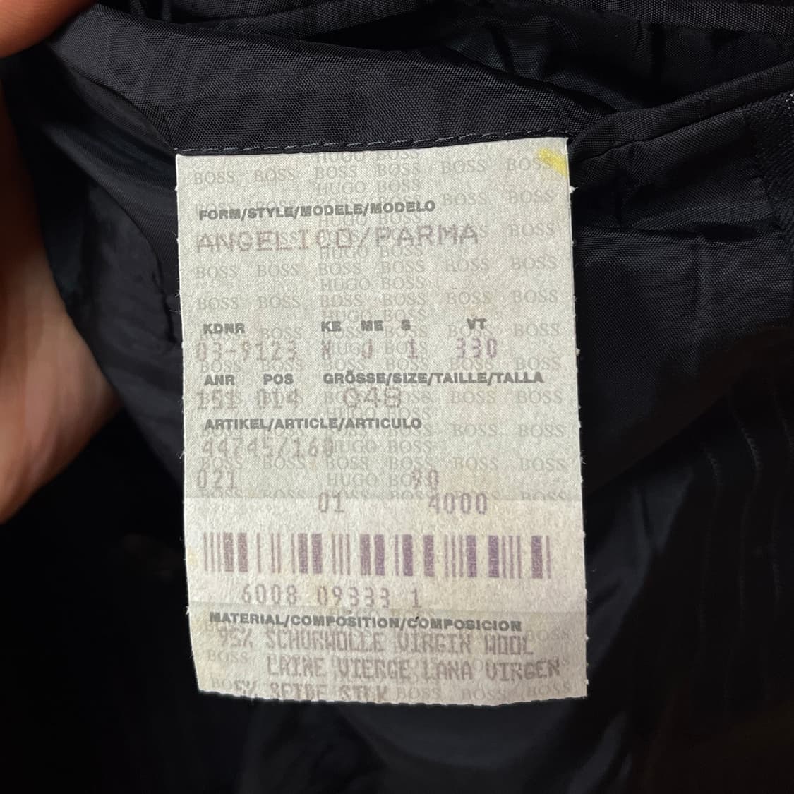 휴고 보스 울 실크 혼방 스트라이프 춘추 자켓 Made in Italy 상품이미지9