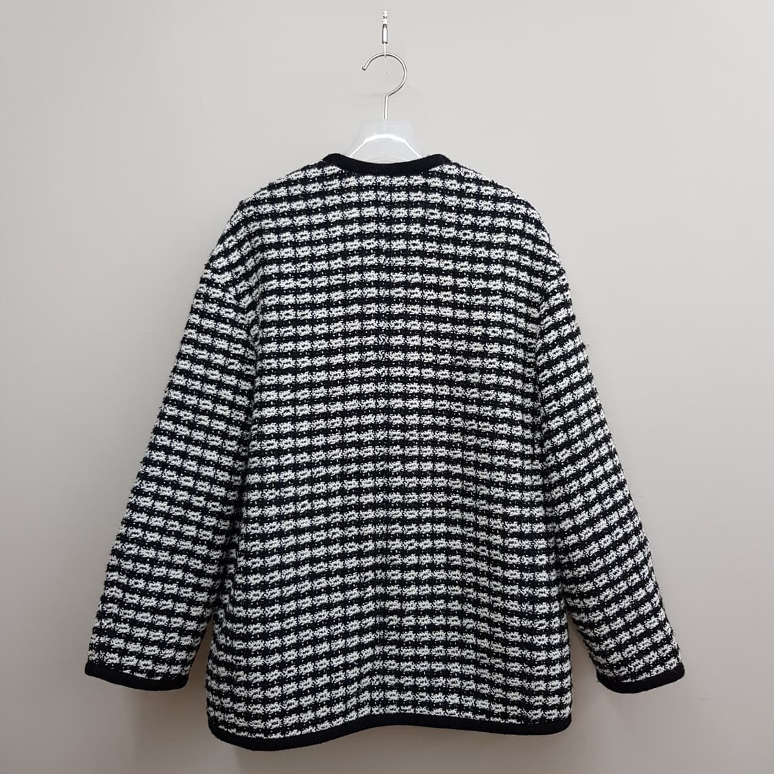 오즈세컨 O2ND 2023 트위드 체크 자켓 76-90-155사이즈 상품이미지5