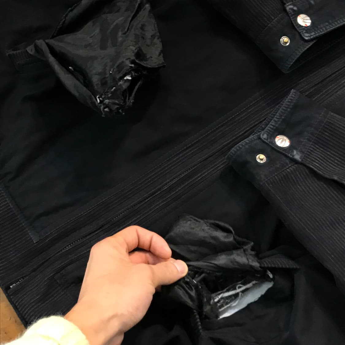 폴스미스 블랙 집업 블루종 자켓 점퍼 남성 105 사이즈 상품이미지6