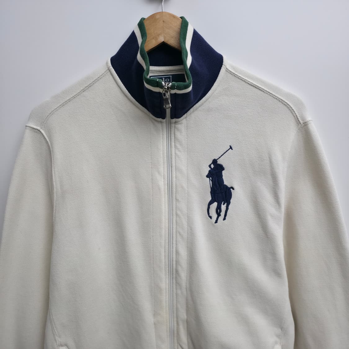 [L] 폴로 랄프로렌 빅포니 화이트 집업 상품이미지2