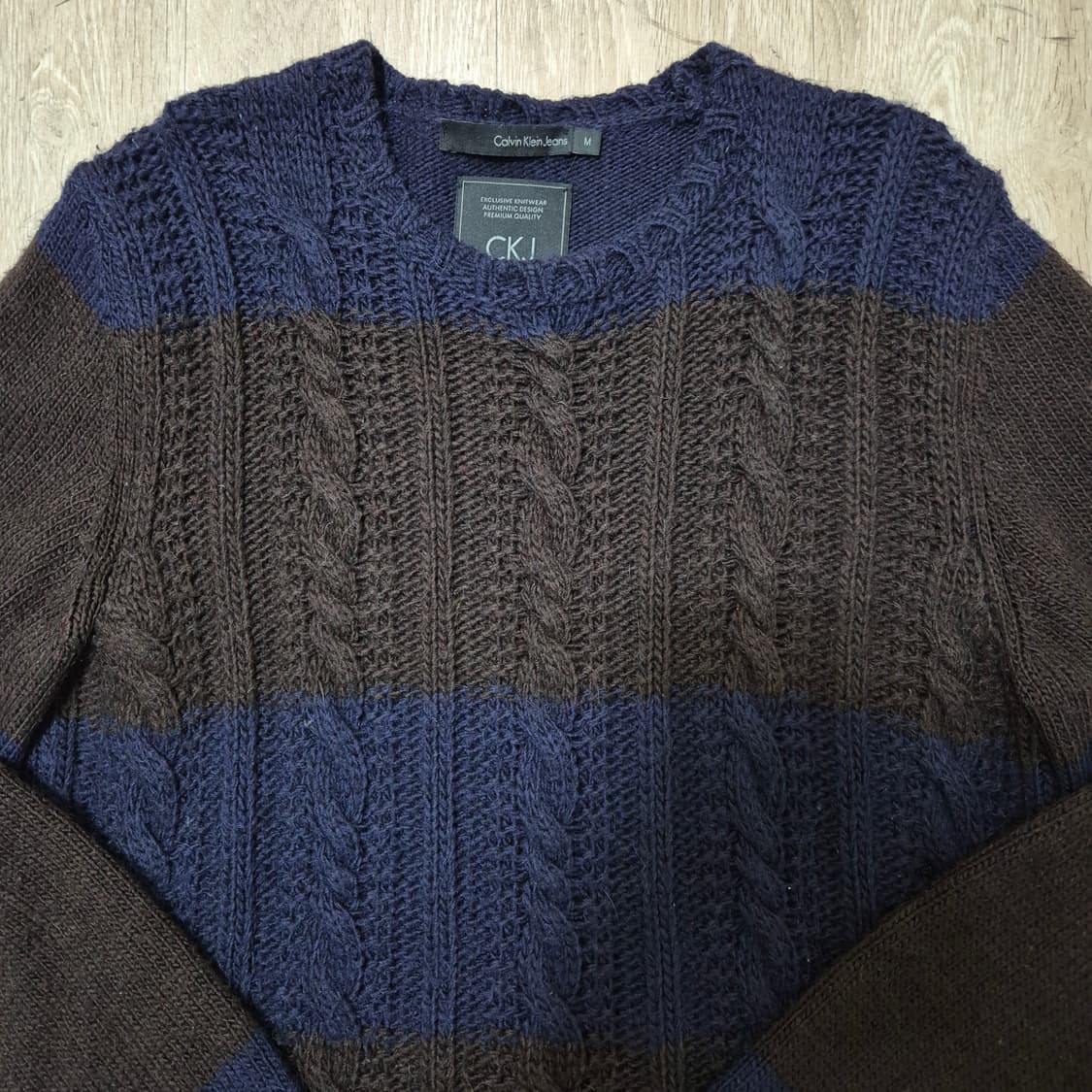 캘빈클라인 진스 꽈배기 니트 M(95) 상품이미지2