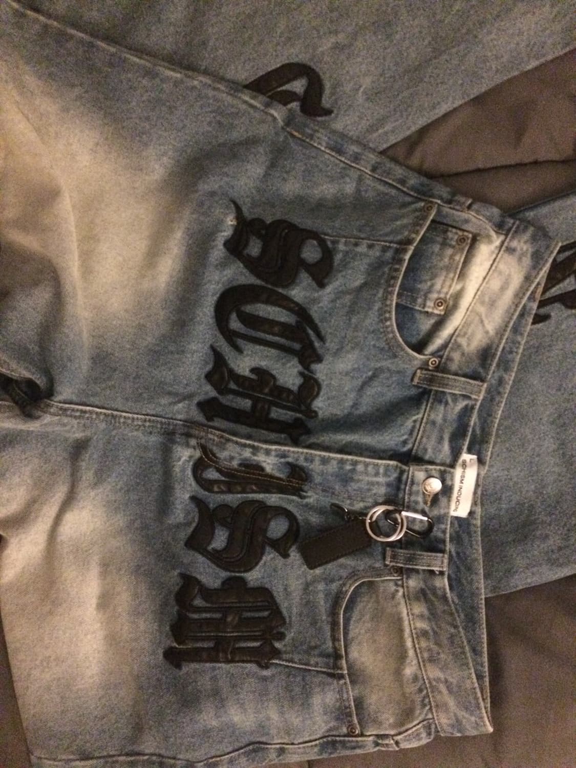 스키즘 인듀싱 PATCH JEANS BLUE 상품이미지3