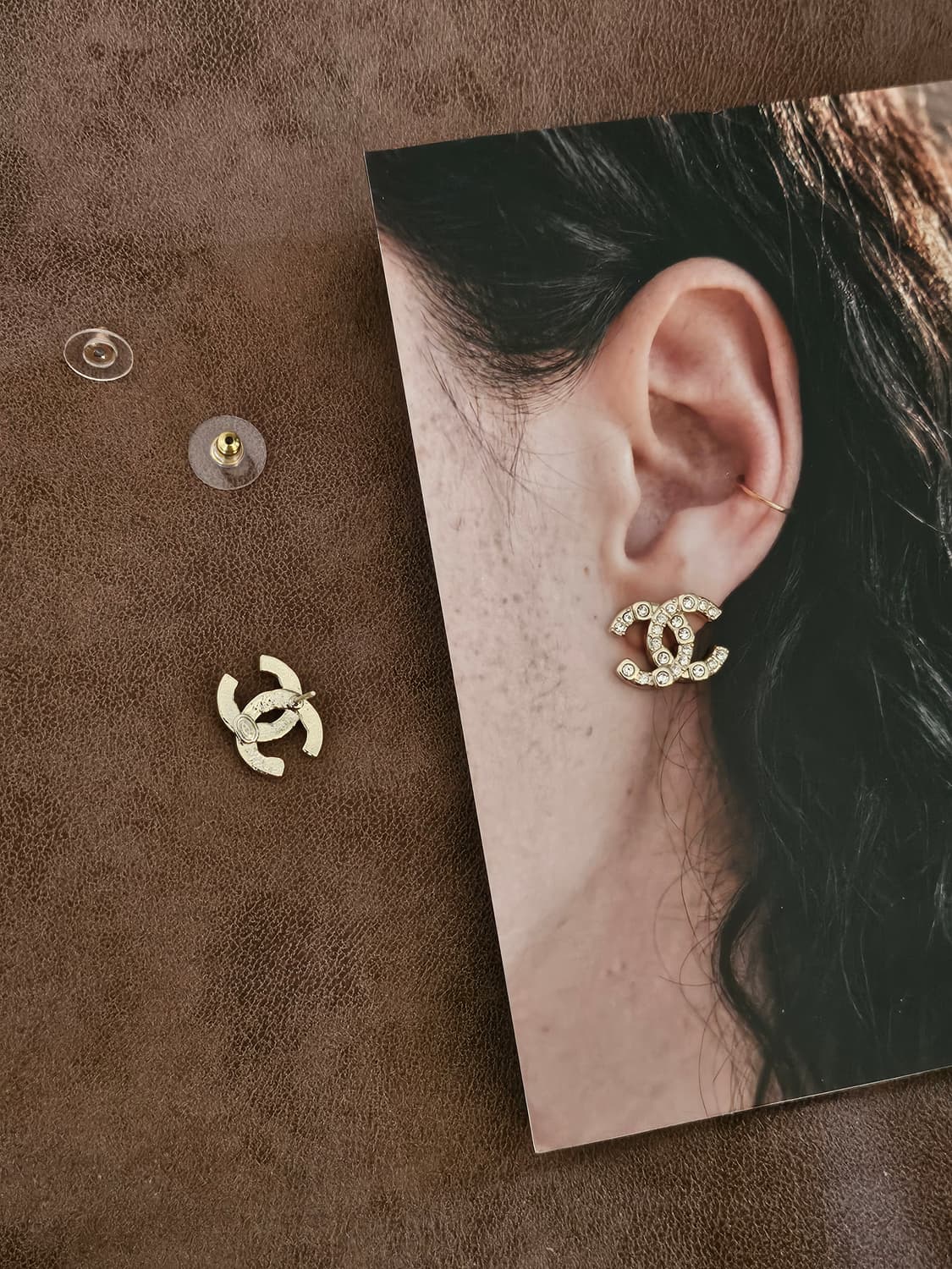 샤넬 정품 빈티지 업사이클링 귀걸이925실버 상품이미지1