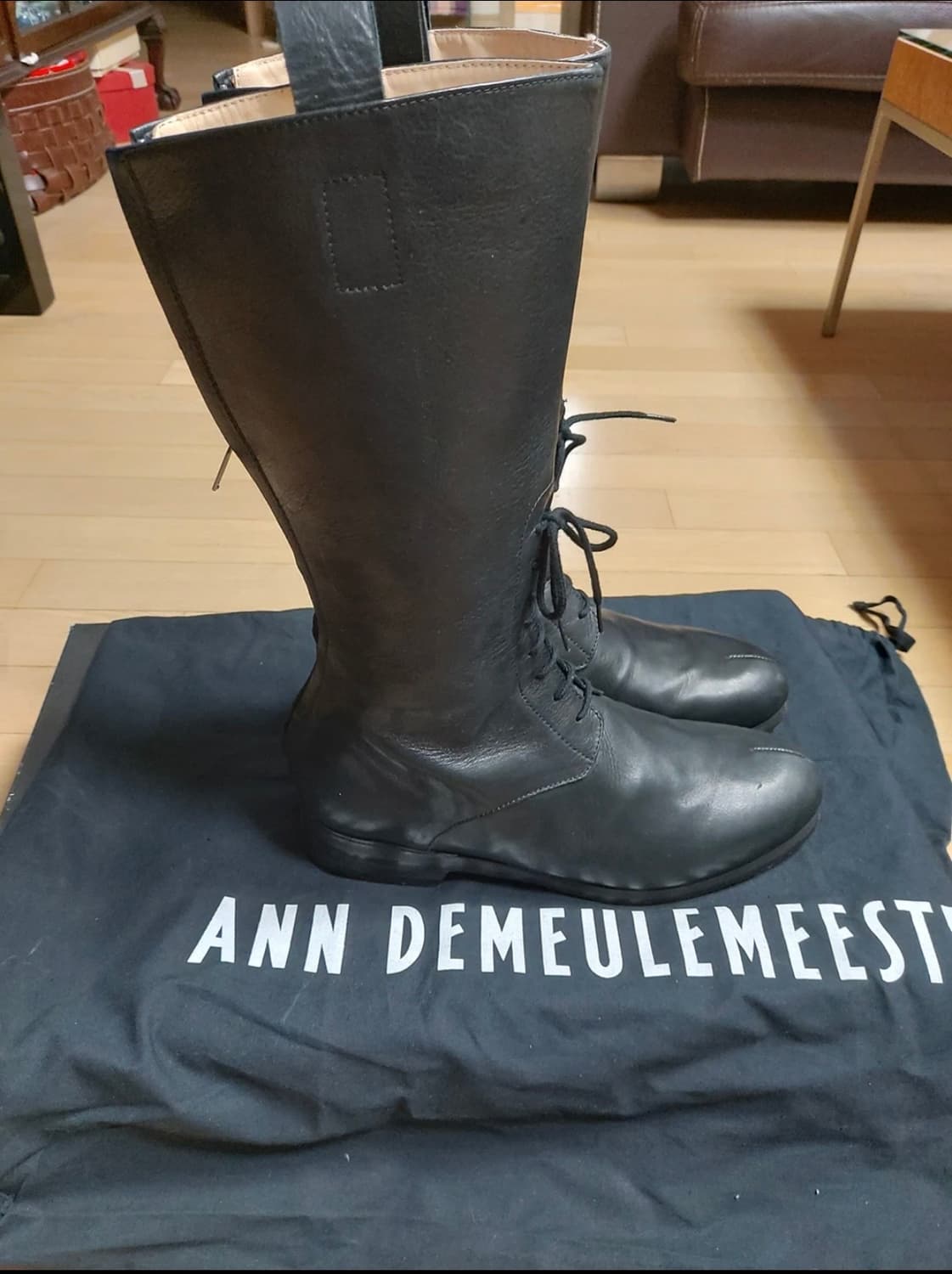 (42) 앤 드뮐미스터 23fw 백지퍼 롱부츠  상품이미지2