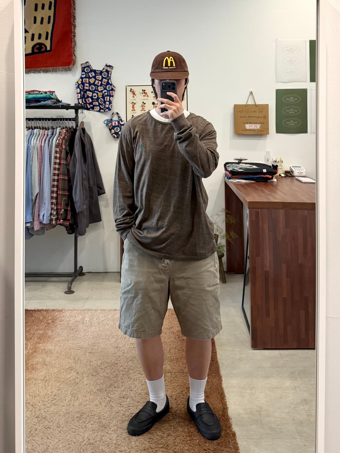 Polo ralph lauren 폴로 랄프로렌 멜란지 브라운 롱슬리브 상품이미지2