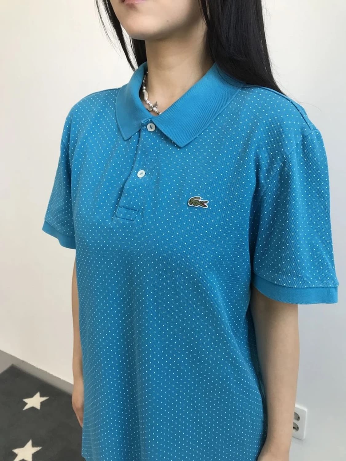 Lacoste Dot Pattern Polo Shirt 상품이미지2