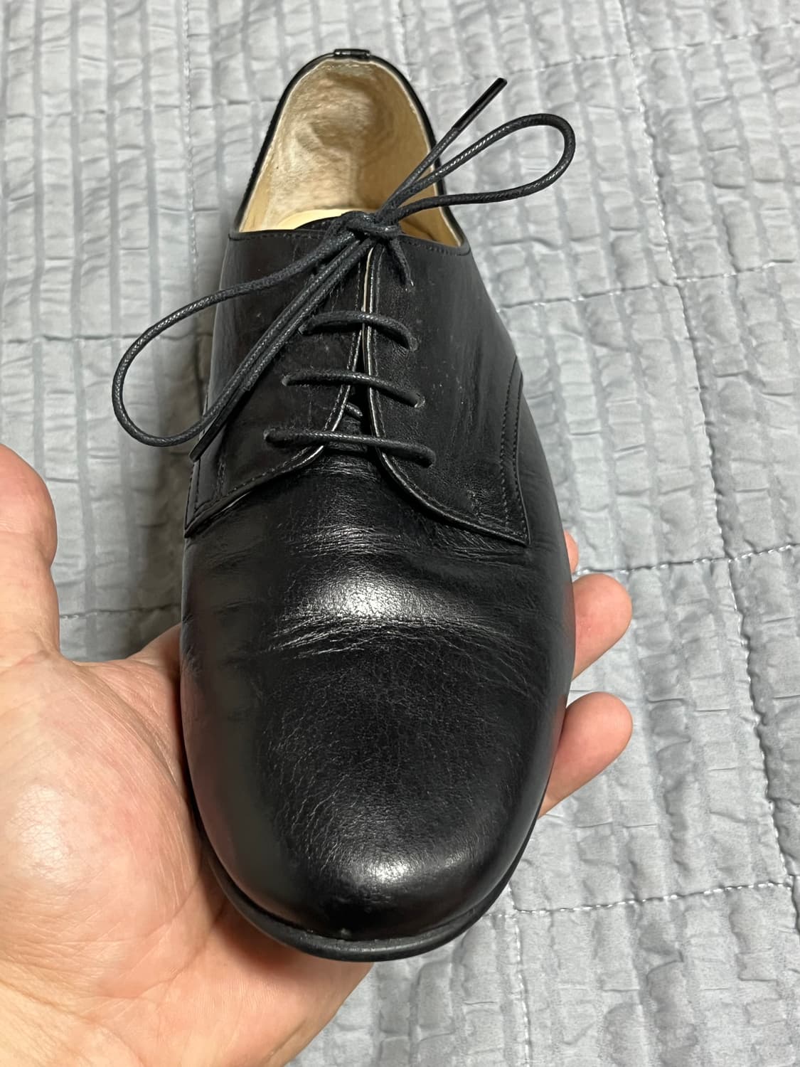 [240] 마가렛호웰 블랙 레더 더비슈즈 상품이미지6