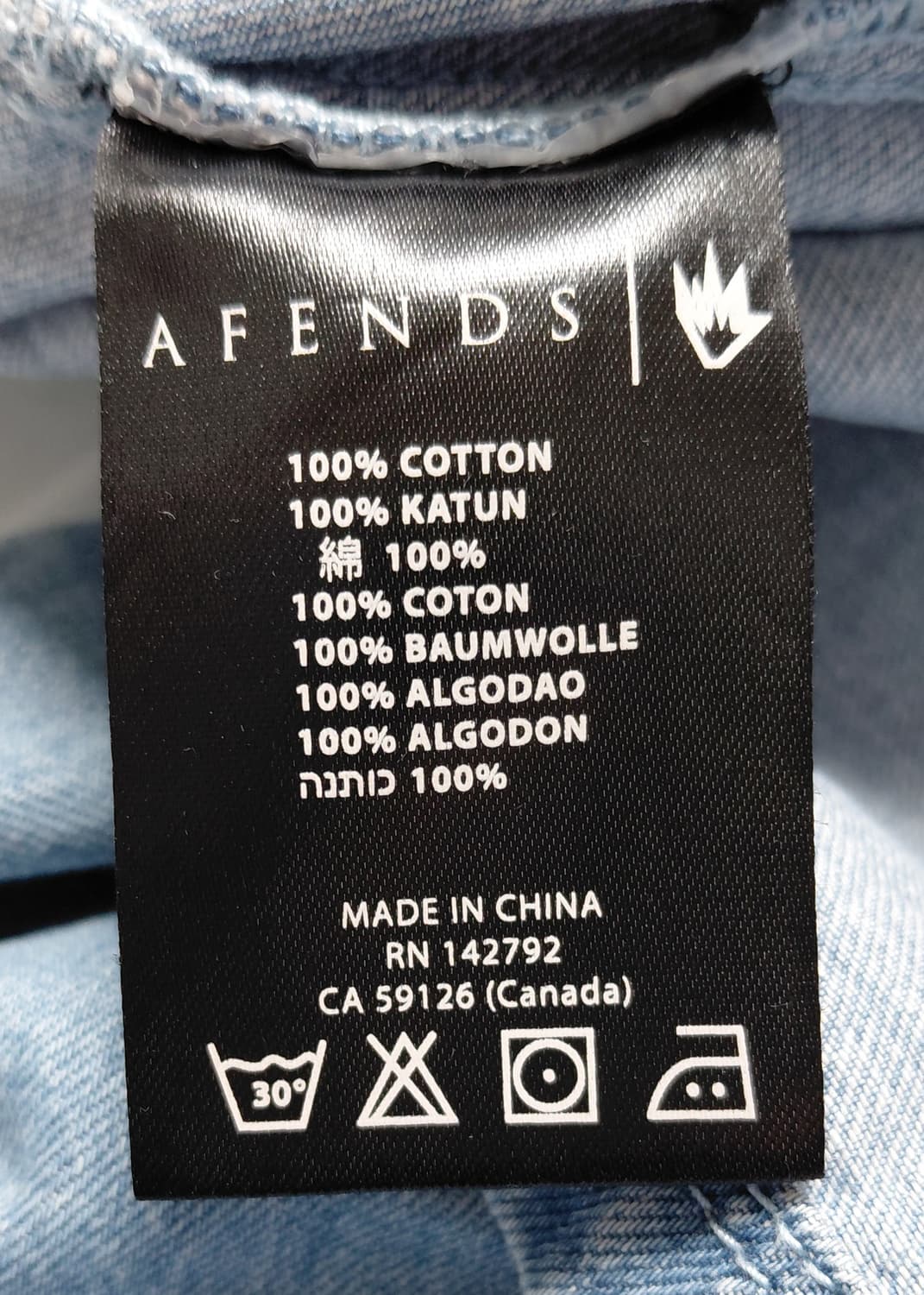 ​[AU 8/US 4] Afends 어펜즈 여성용 세미 크롭 데님 셔츠  상품이미지7