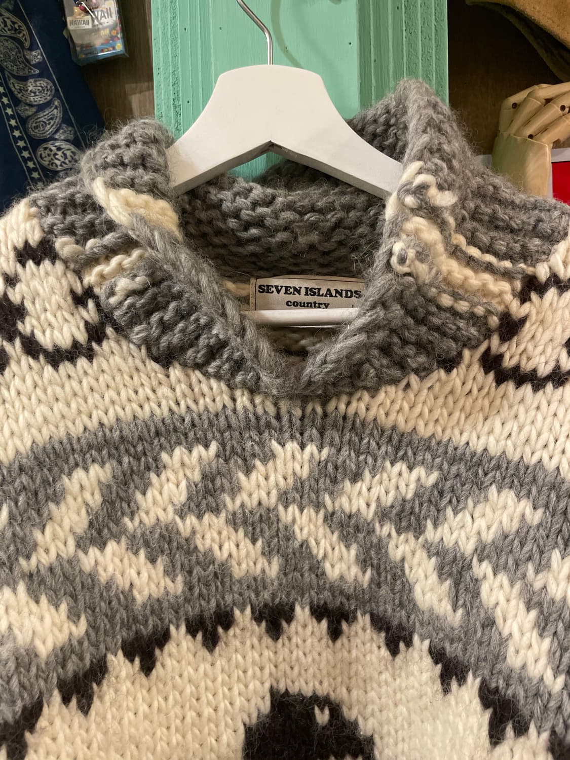 90s Vintage SevenIslands Eagle Wool Knit 상품이미지3