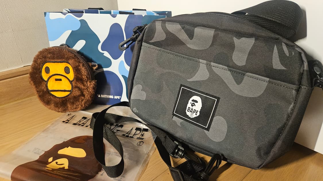 베이프 크로스백 마일로 크로스파우치 일괄 상품이미지1