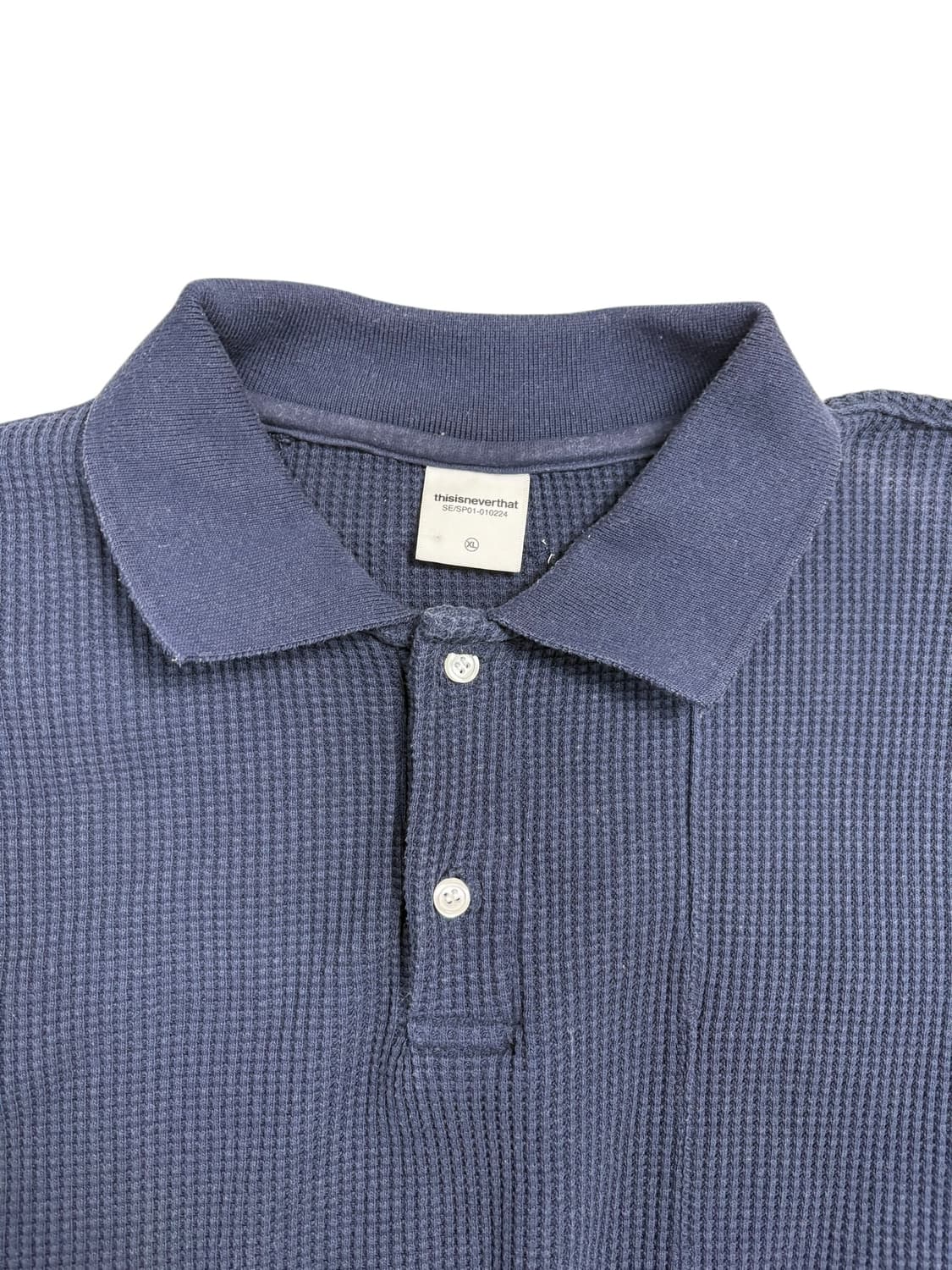 디스이즈네버댓 와플 니트 네이비 상품이미지7