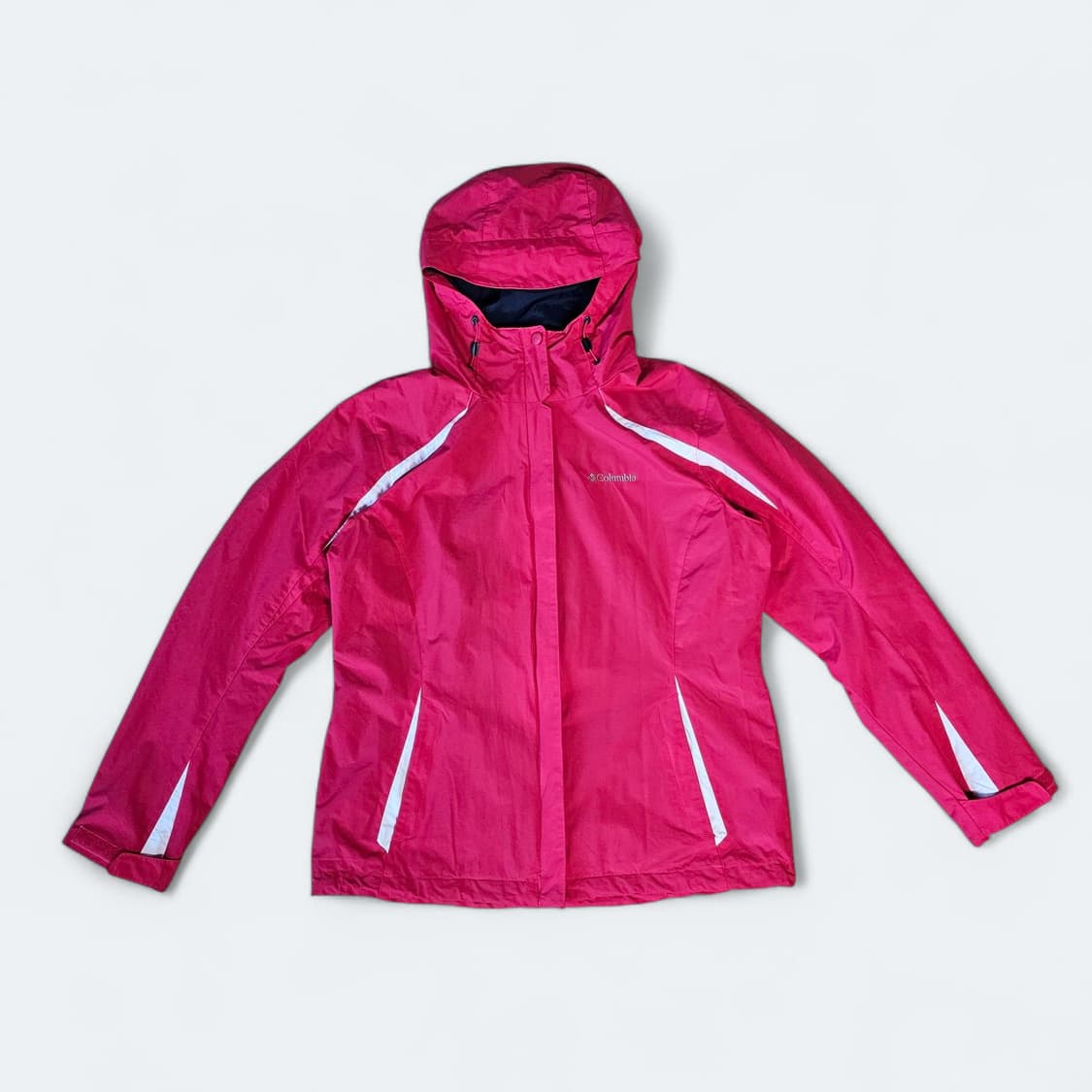 여성 XL ) 컬럼비아 아웃도어 자켓 바람막이 핑크 등산복 런닝 러닝 상품이미지1