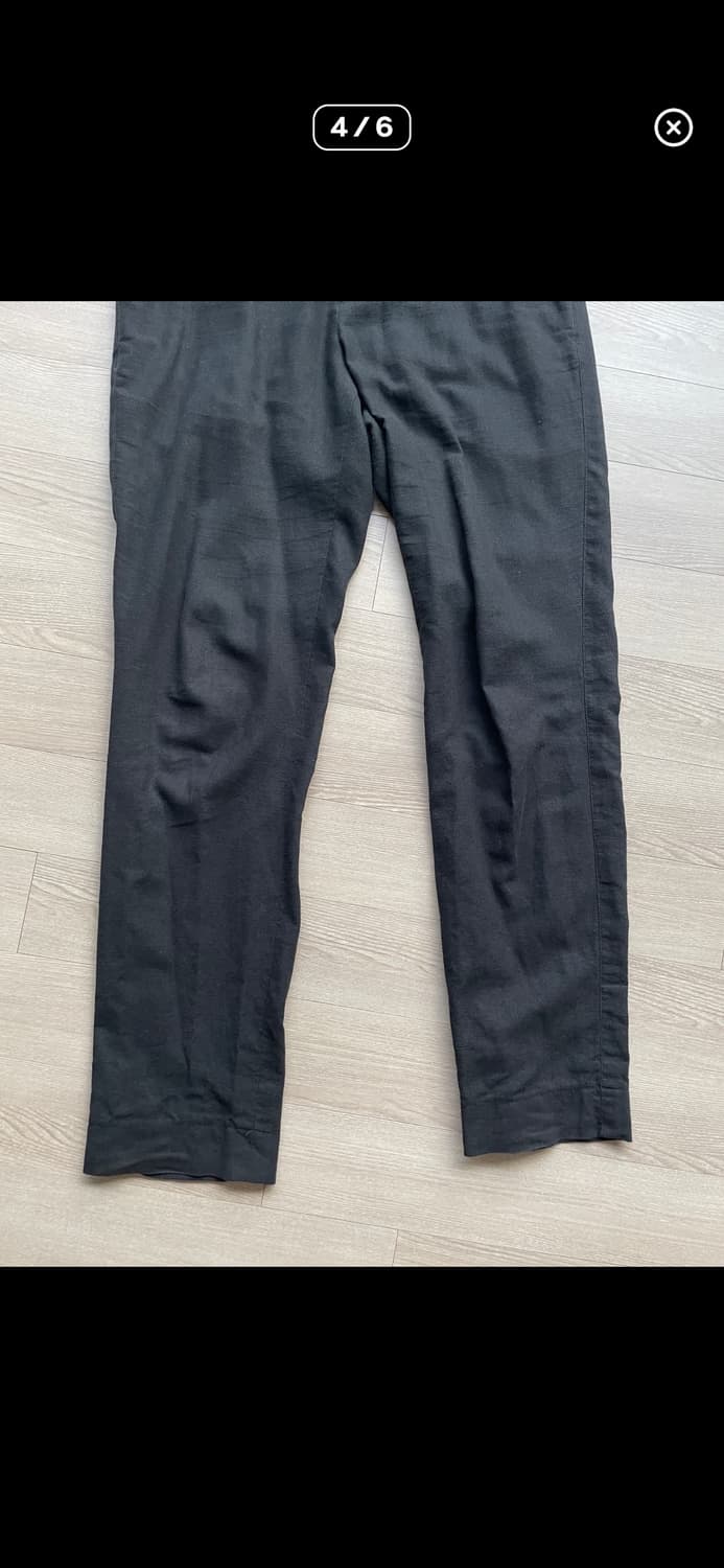 투빌더스하우스 스탠다드 01 린넨 코튼 팬츠 블랙 s 상품이미지4