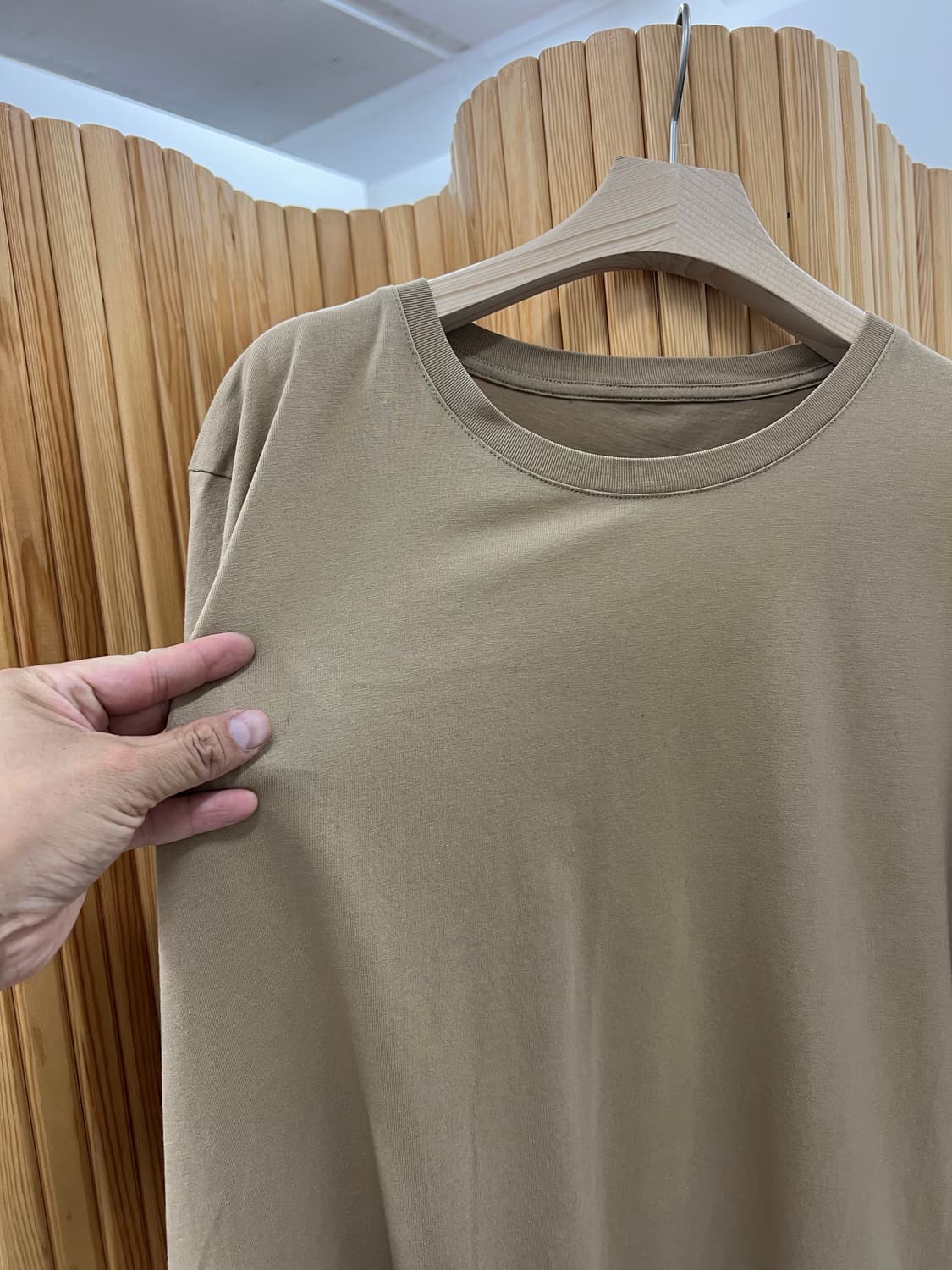 [L] 마르지엘라 티셔츠 베이지 상품이미지6
