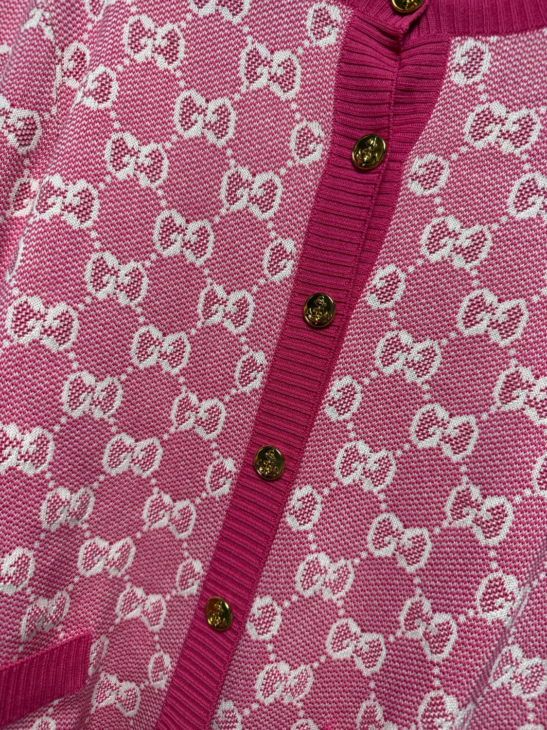 구찌 GG 가디건 핑크 상품이미지3