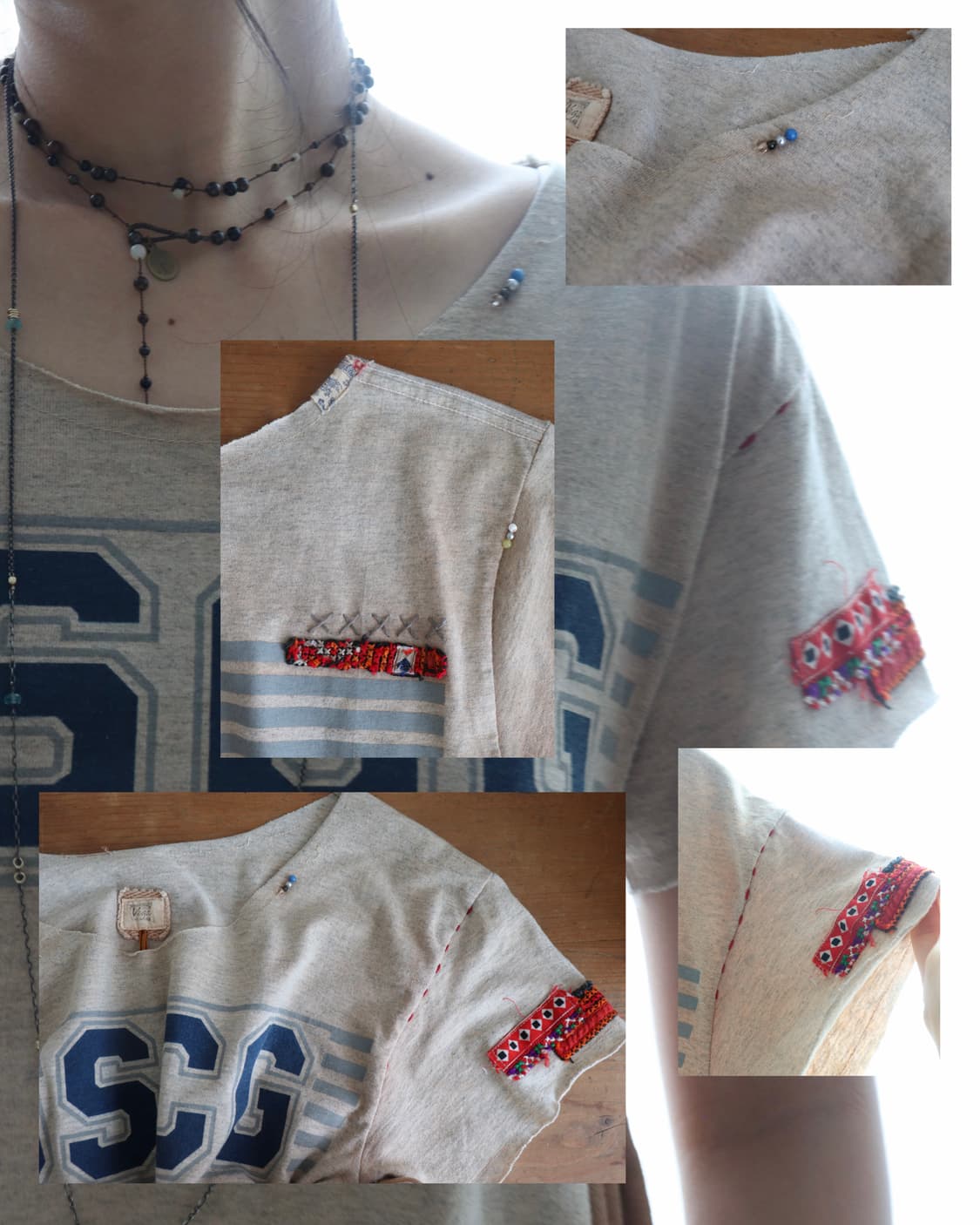[Beams Boy] Rework College Frill T-Shirt 상품이미지7