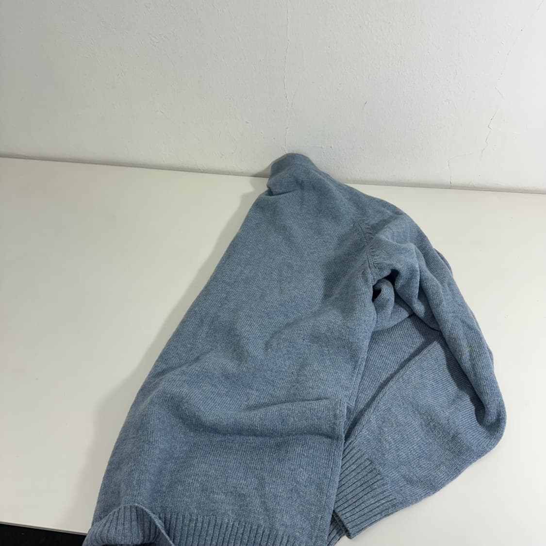 M 95-100 라코스테 스카이블루 울100% 울가디건 상품이미지7