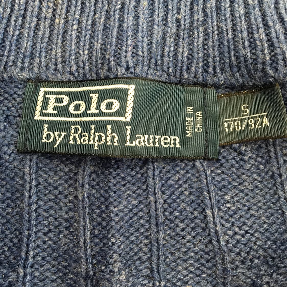 폴로 랄프로렌 실크 케이블 하프집업니트 90-95  상품이미지5