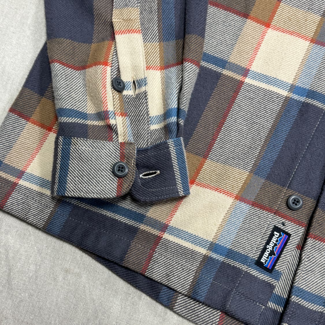 파타고니아 브라운 플란넬 체크셔츠 L 상품이미지4