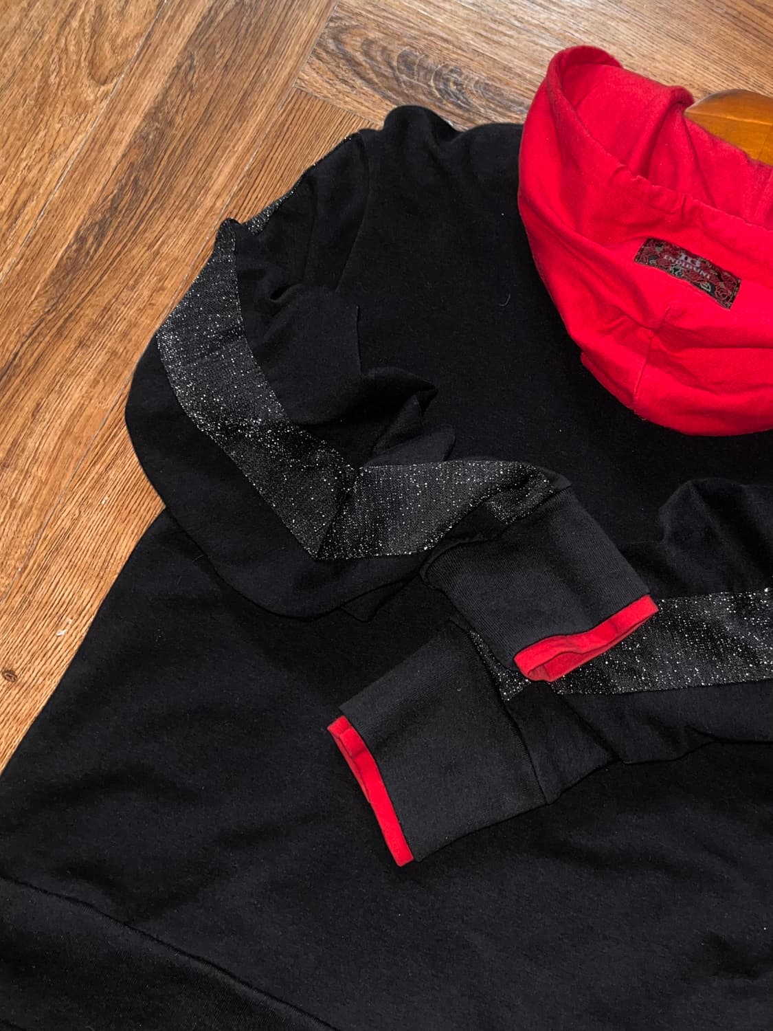 INDIBUNI 빈티지 레이어드 자수 후드집업 상품이미지6