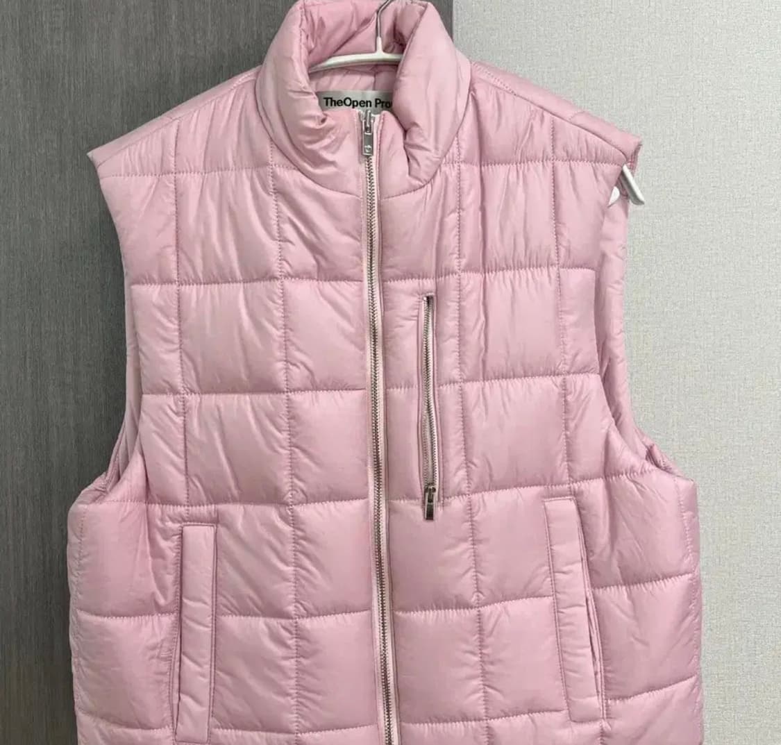 오픈와이와이 핑크 퀼팅 패딩 조끼 상품이미지1