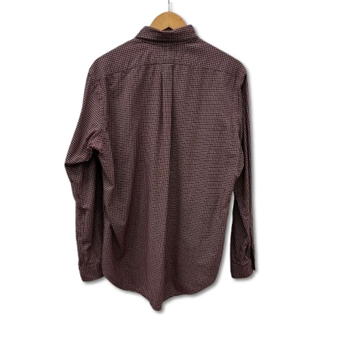 폴로 랄프로렌 버건디 마이크로 체크 버튼다운셔츠 상품이미지2