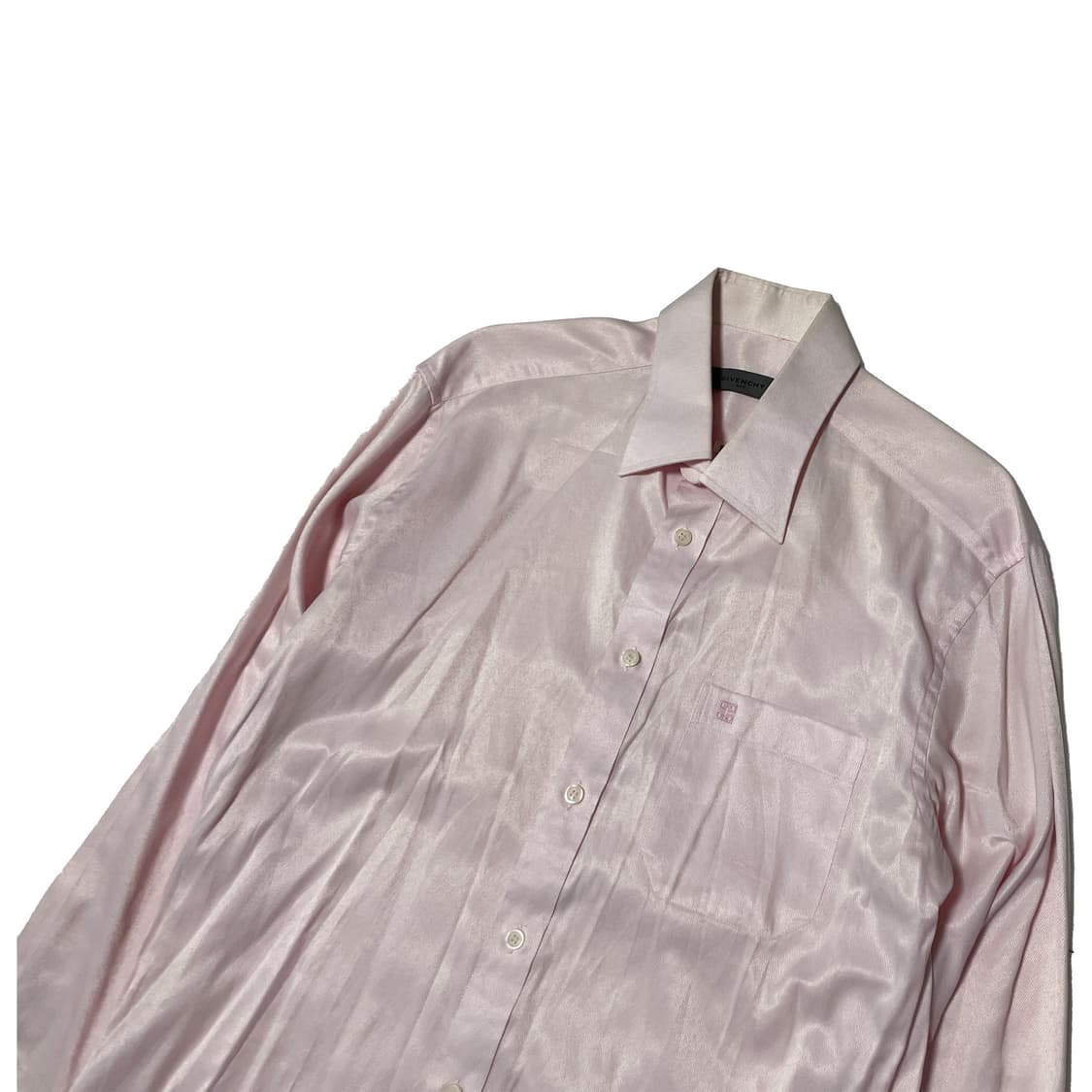 지방시 연핑크 새틴 셔츠 상품이미지3