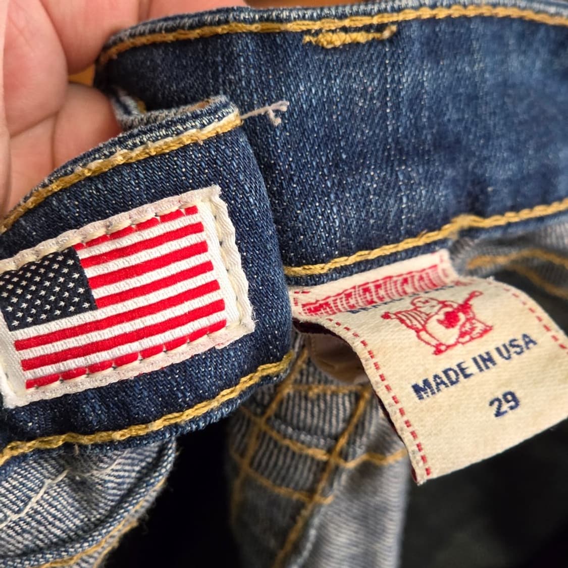 트루 릴리전 USA 베키 세미 부츠컷 데님 팬츠 상품이미지9