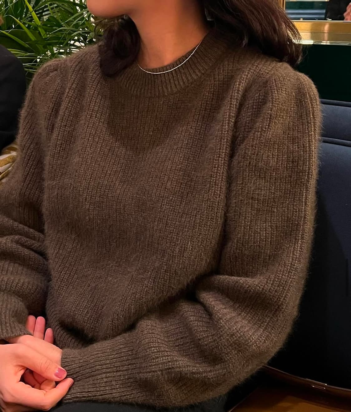 Lfm 엘에프엠 라쿤 볼륨 숄더 니트 상품이미지1