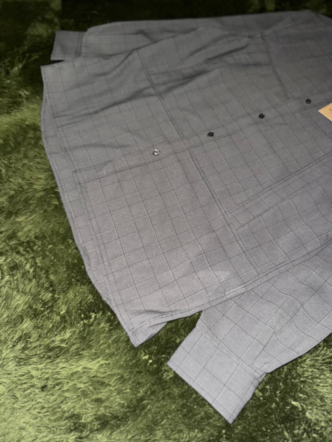 [M,L] 이스트로그 21FW 글렌 체크 유틸리티 폴리 셔츠 상품이미지5