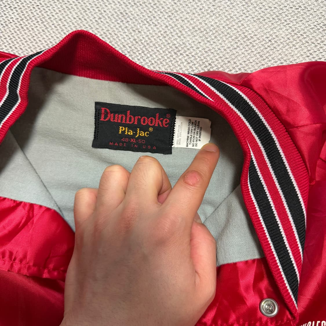 USA vintage Dunbrooke 바시티 자켓 상품이미지2