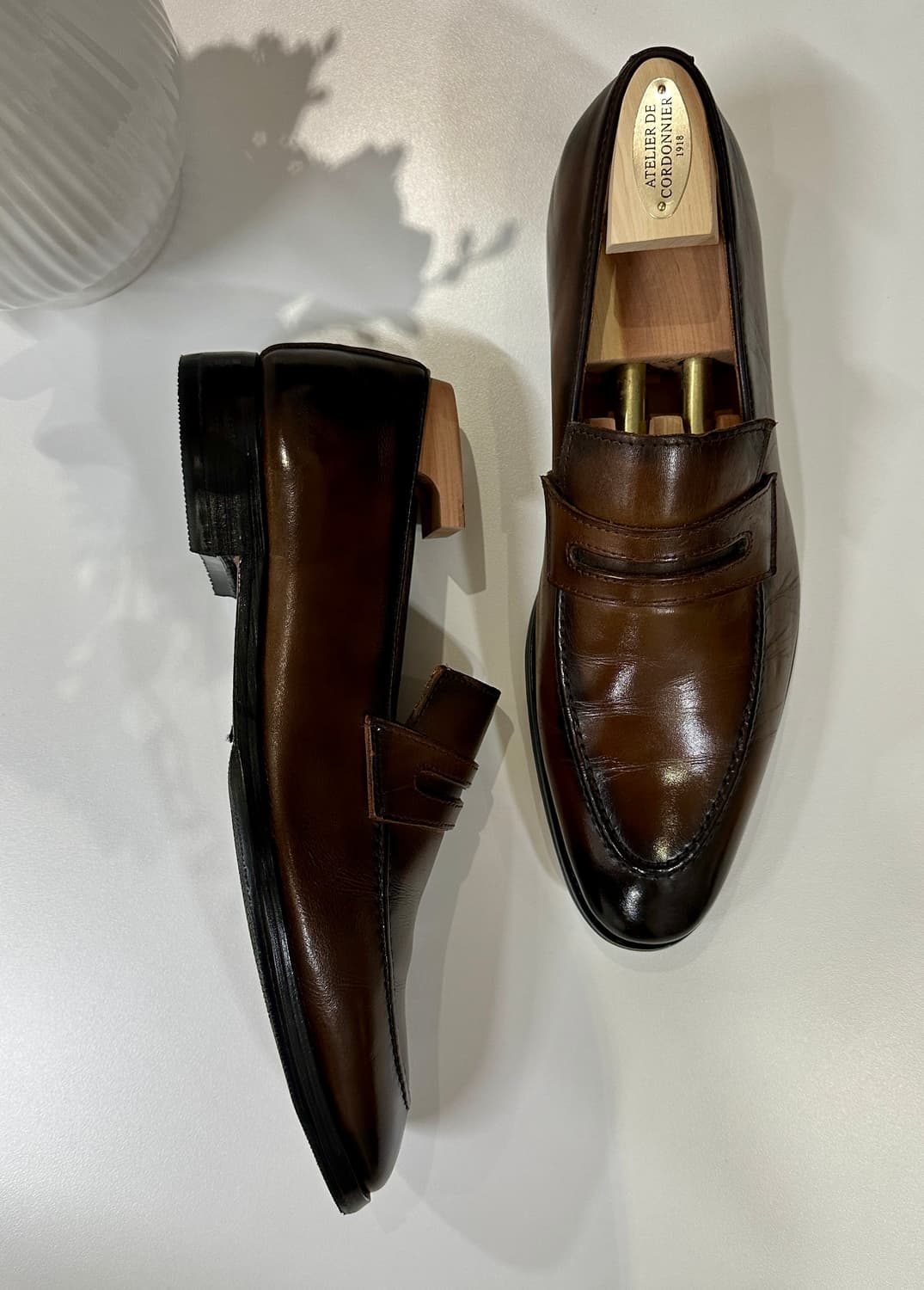 벨루티 카프스킨 레더 브라운 로퍼 상품이미지2