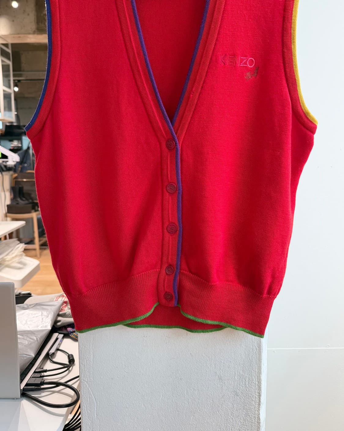 겐조 골프 레드 베스트 자켓  상품이미지6