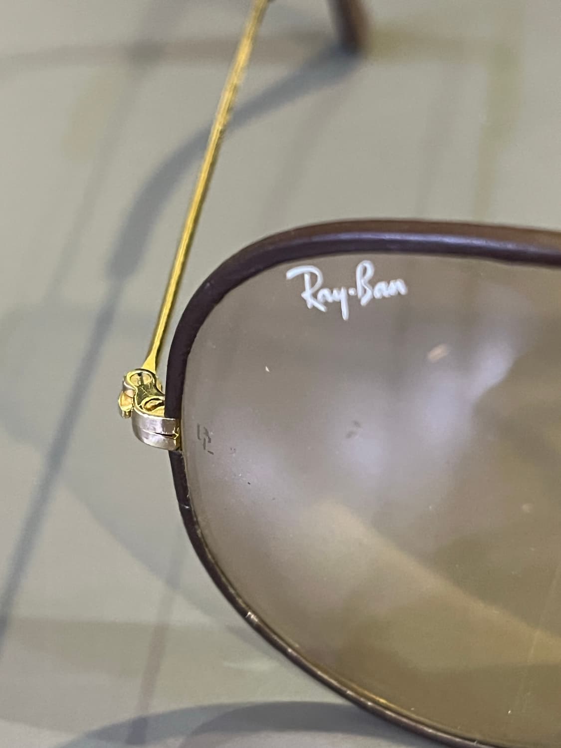 80–90년대 레이밴 바슈롬 레더 아웃도어스맨(미국제) 상품이미지6