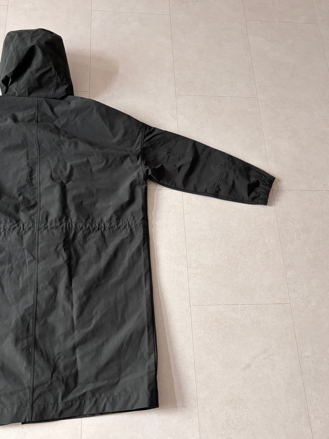 자라에 M-51과 테크웨어를 섞으면 - 나일론 롱파카 코트 블랙 상품이미지9