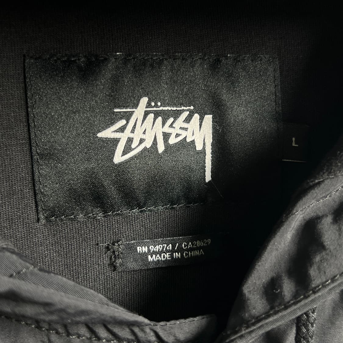 스투시 블랙 더블링크 트라이브 후드 자켓 L 상품이미지3