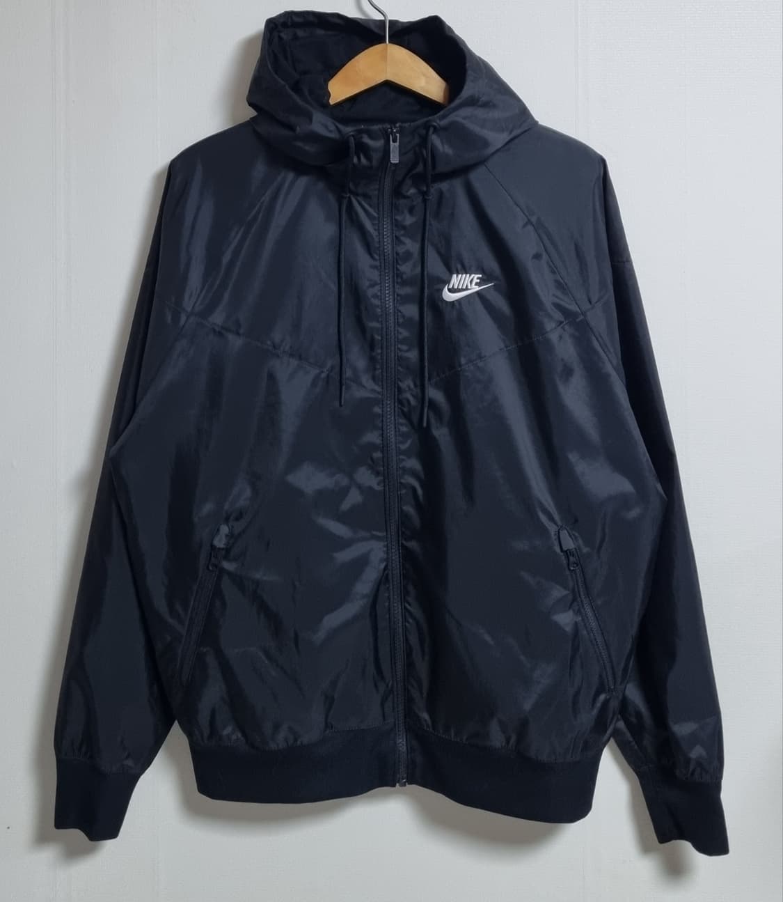 오버핏 S ) 나이키 블랙 우븐 바람막이 윈드러너 (새상품급) 상품이미지1
