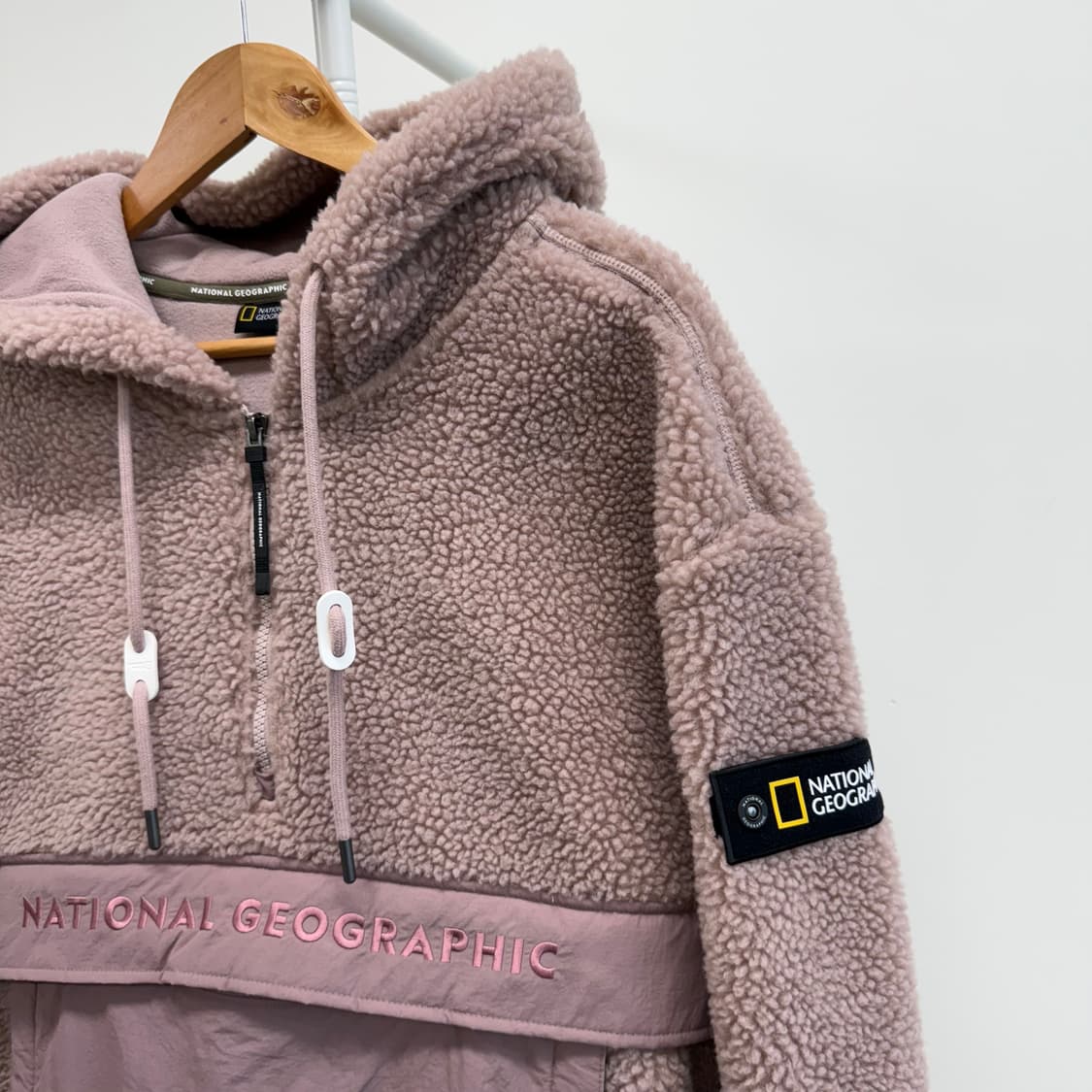 내셔널지오그래픽 뽀글이 반집업 L 상품이미지4