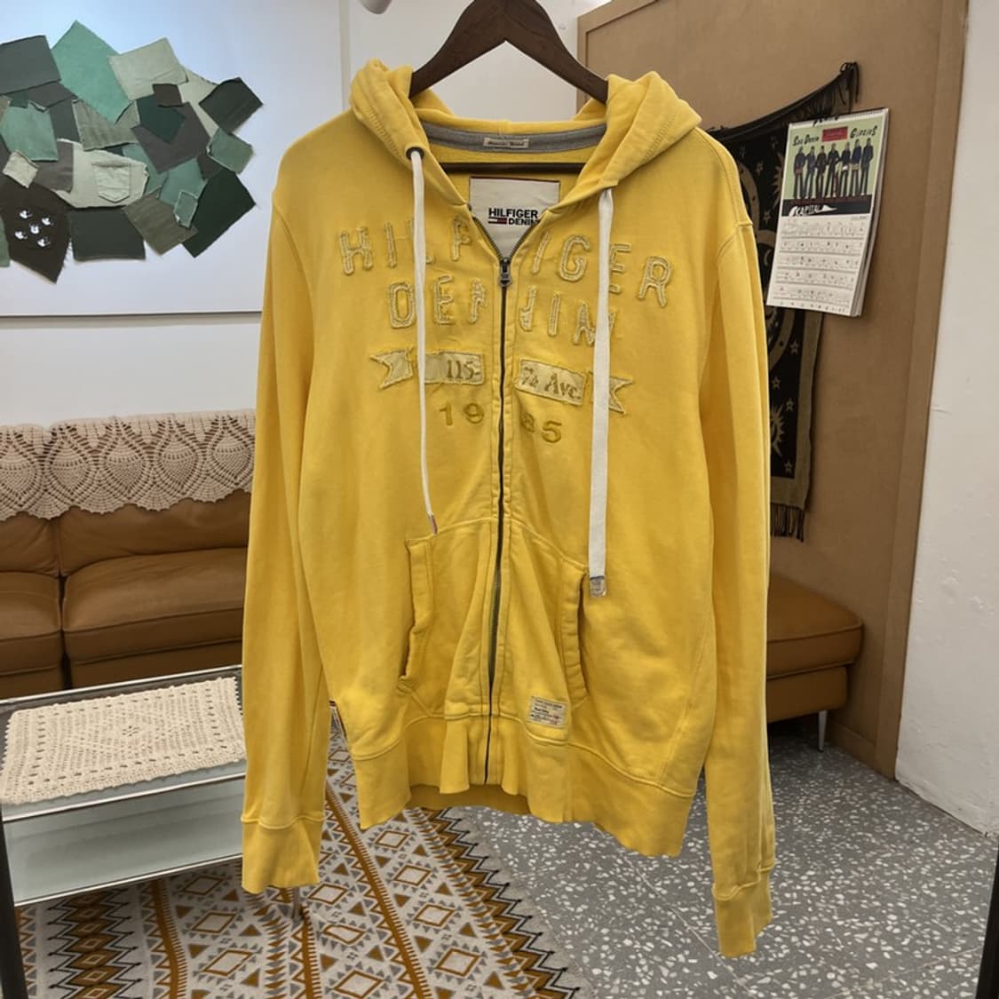 타미힐피거 Y2K 레트로 빈티지 레몬맛 후드집업 L C11198 상품이미지3