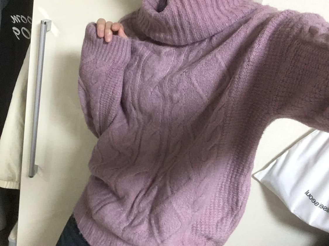 일본 빈티지🇯🇵꽈배기 폴라니트 상품이미지1