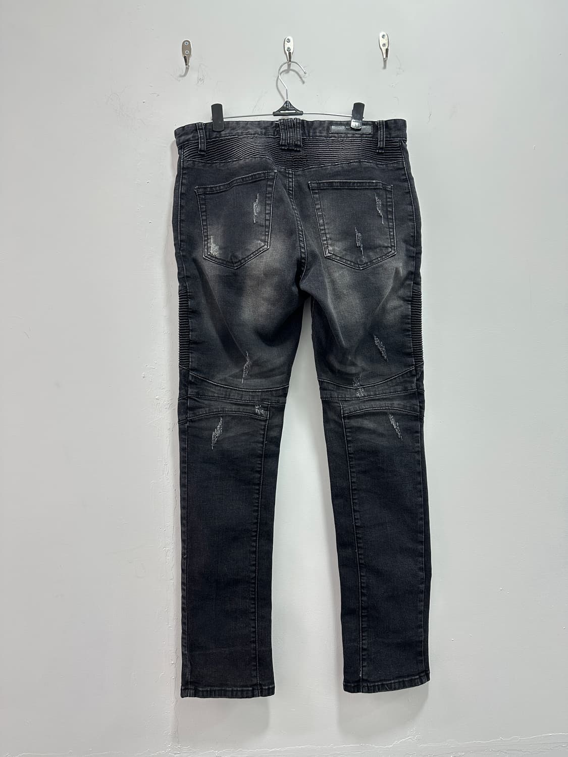 Vintage zipper detail biker jeans 상품이미지7
